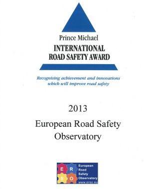 Prince Michael INTERNATIONAL ROAD SAFETY AWARDS 2013 banner