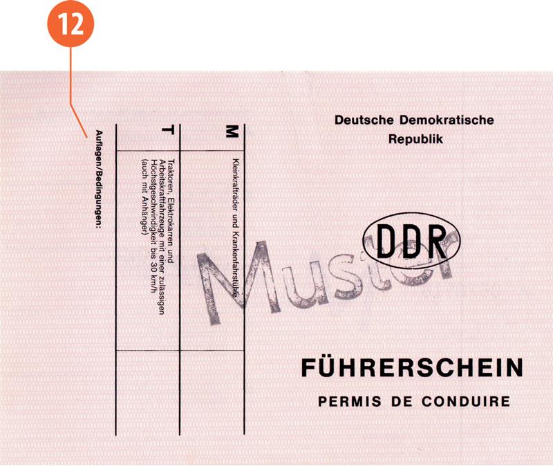 Germany D4 driving licence - Front