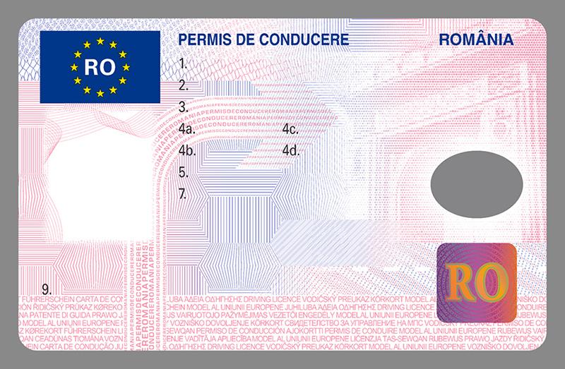 Romania RO6 driving licence - Front