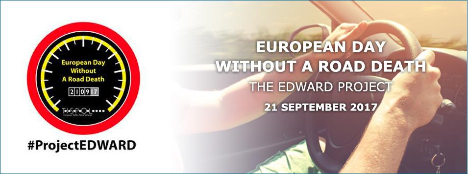 European Day Without A Road Death (Project EDWARD) 2017 banner