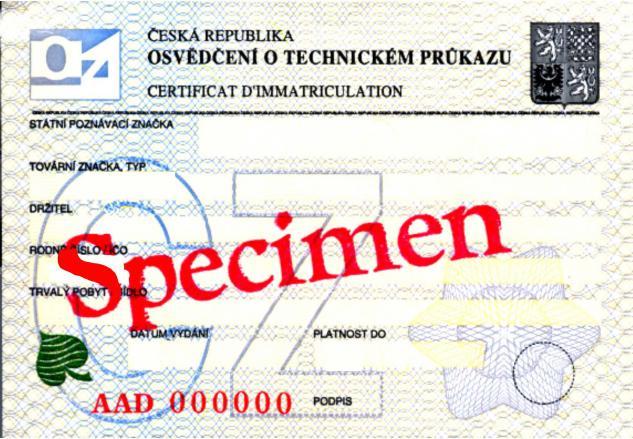 Czechia VRC 1996 part 1 - Security feature 1 - Watermark