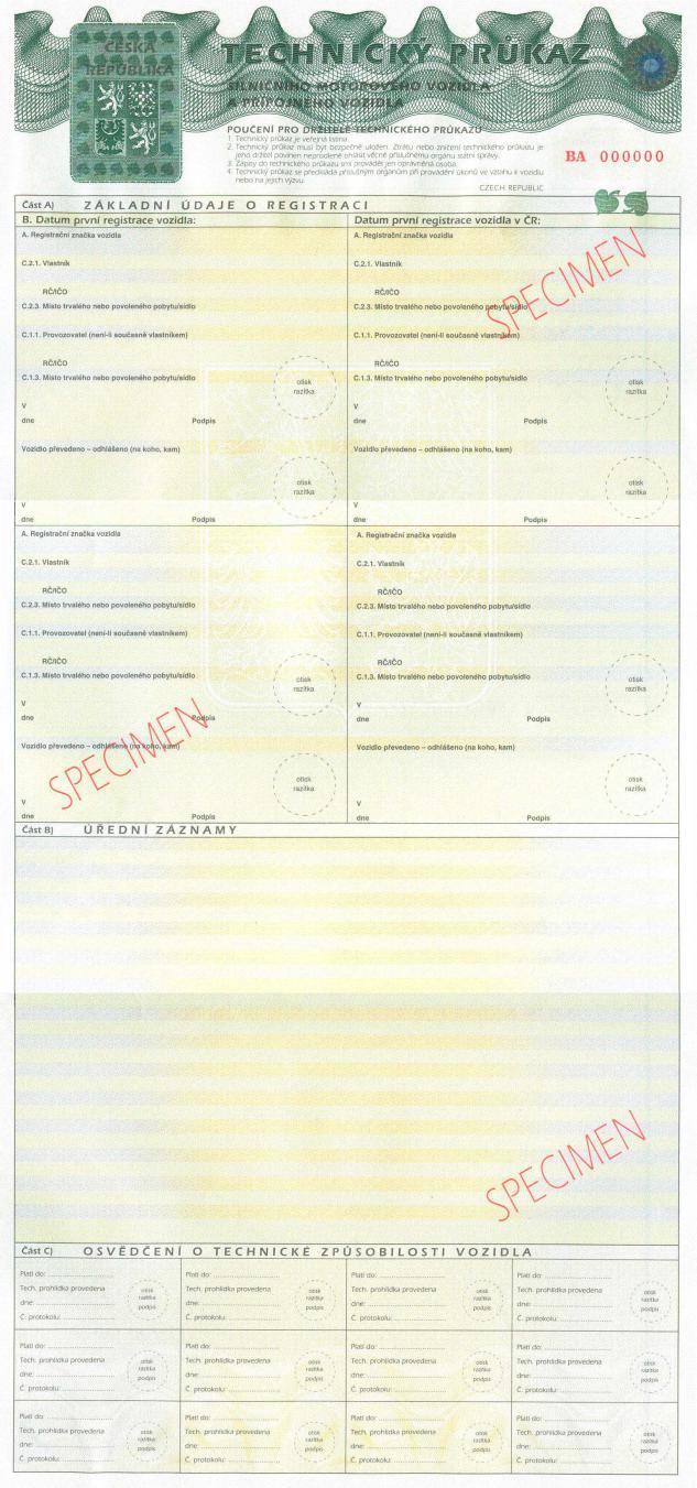 Czechia VRC 2001 part 2 - Security feature 3 - Rotogravure printing