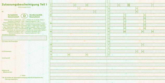 Germany VRC part 1 - Security feature 5 - Guilloche