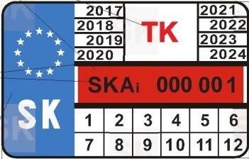 Slovakia RWC POT sample 5 SK EN after 2018 - Security feature 1 - Numbering (interior use)