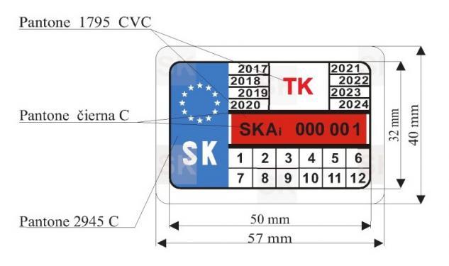 Slovakia RWC POT sample 5 SK EN after 2018 - Security feature 3 - Pantone colours