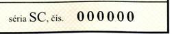 Slovakia VRC 1993 part 2 - Security feature 1 - Numbering