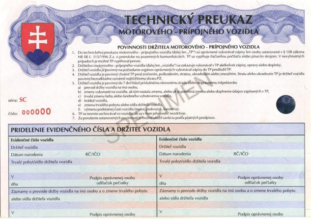 Slovakia VRC 2000 part 2 - Security feature 1 - Security paper