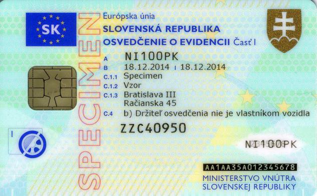 Slovakia VRC 2015 part 1 - Security feature 2 - Rainbow printing
